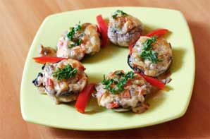 Crab stuffed mushrooms