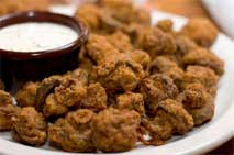 Deep fried mushrooms