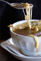 Easy French onion soup made with mushrooms