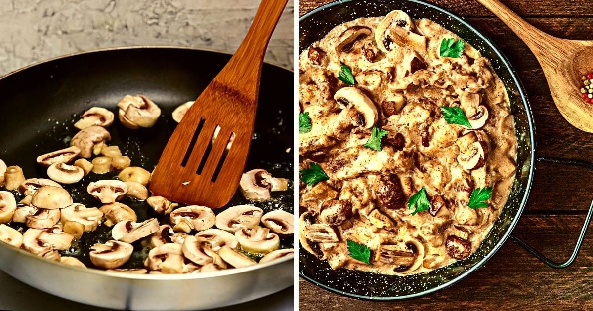 Sauté mushrooms