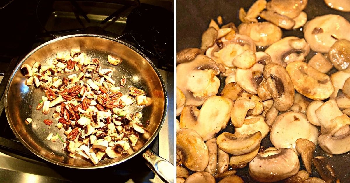 sautéing mushrooms