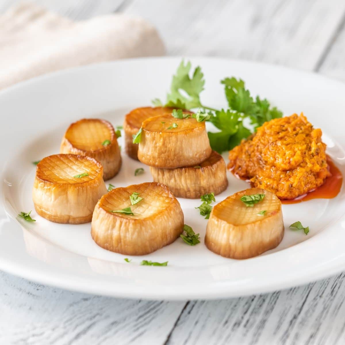 king trumpet oyster mushroom vegan scallops