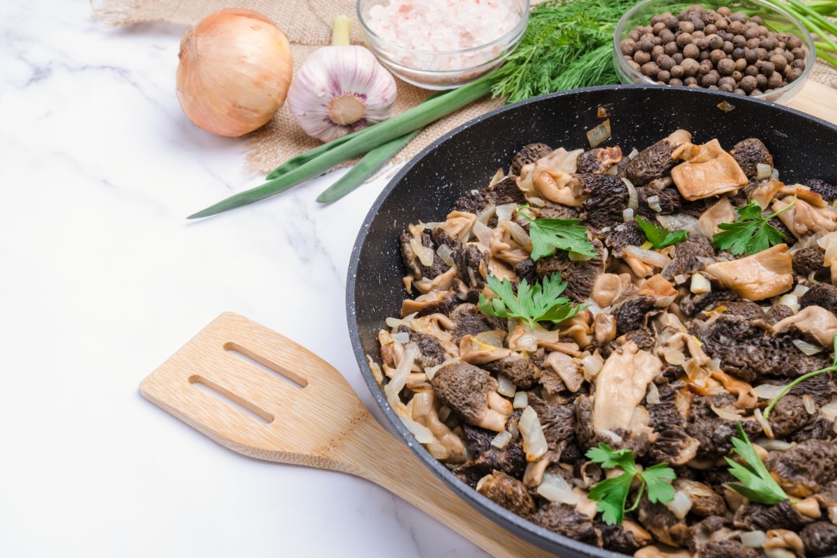 sauteed morels