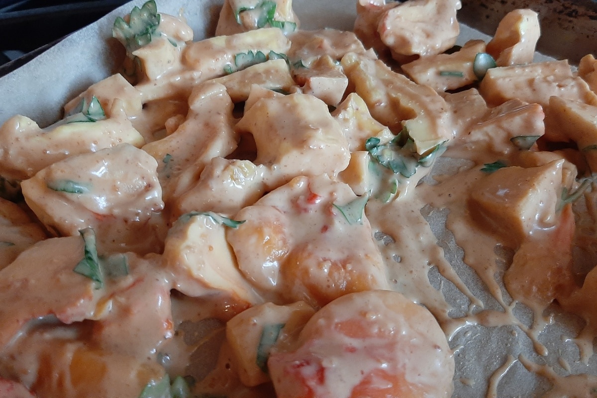 marinated chicken of the woods
