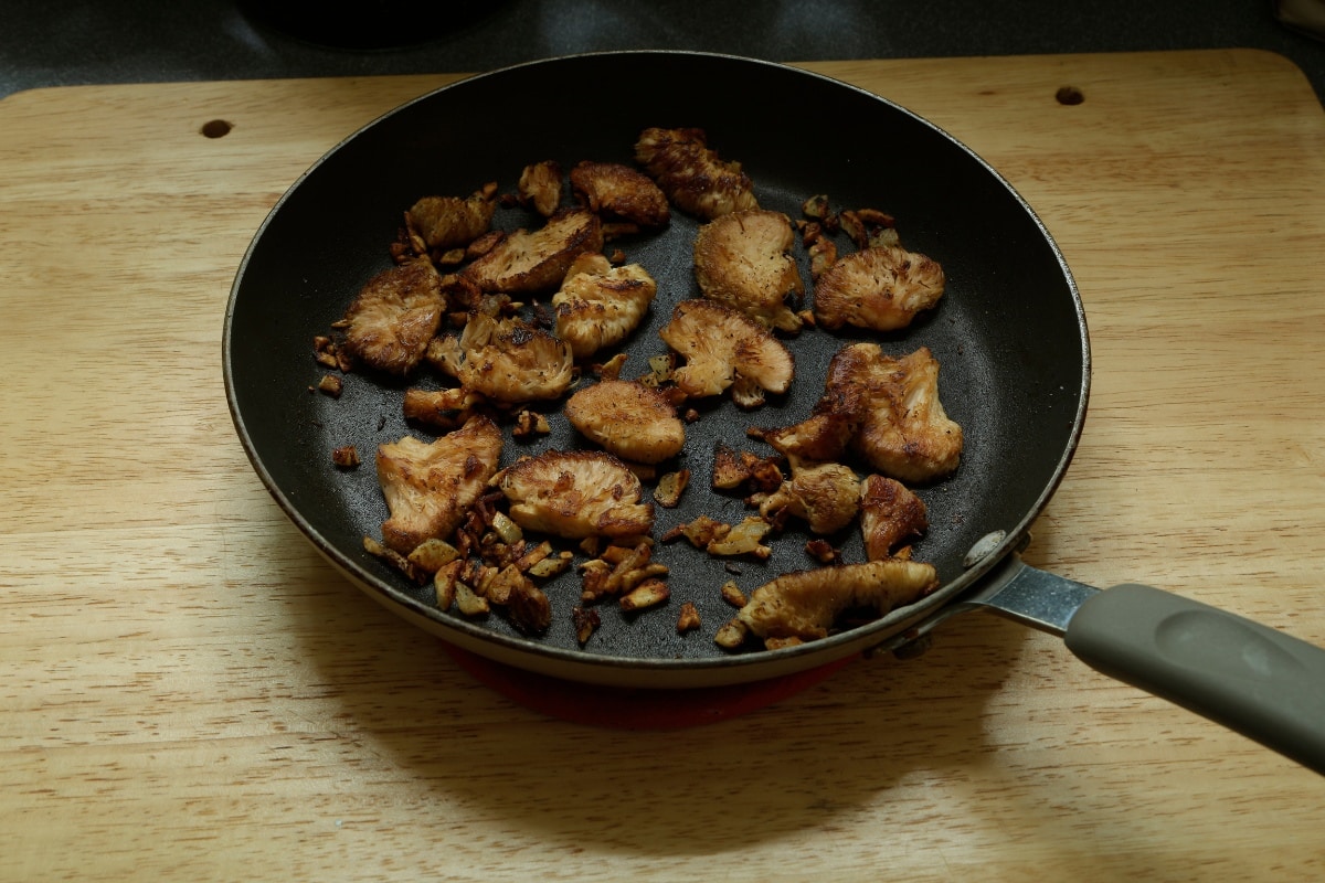 pan fried mushrooms