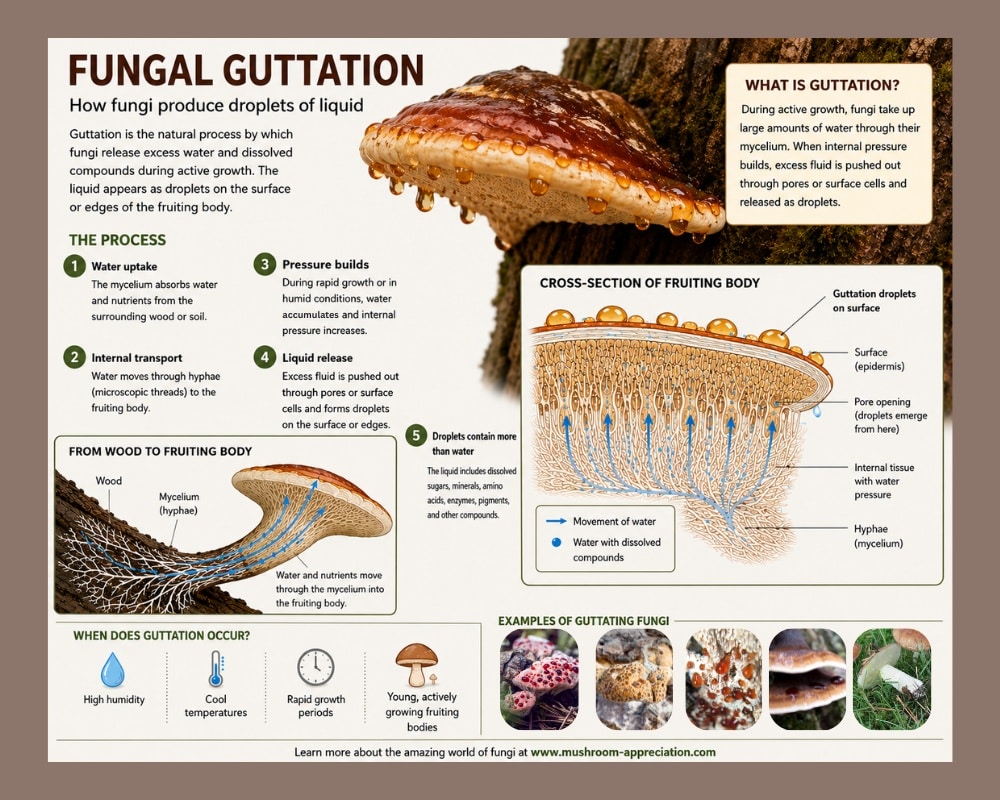 fungi guttation graphic