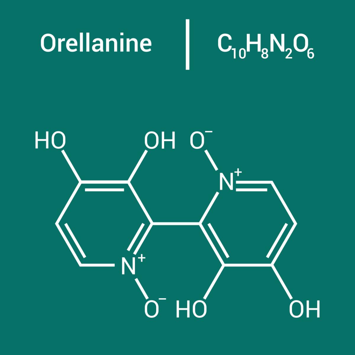 chemical structure of orellanine poison